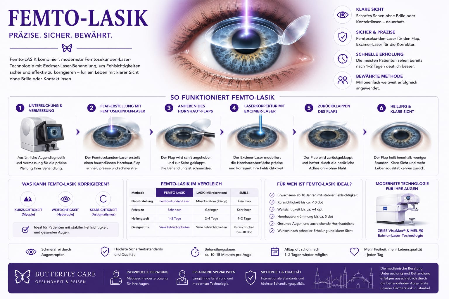 Femto-LASIK Verfahren